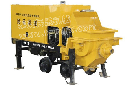 spb7-g 濕式混凝土噴射機(煤礦井下和隧道專用)